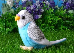 small cute plush parrot toy new blue bird doll gift about 12cm - Picture 1 of 7