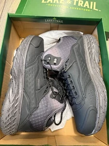Lake & Trail Herren 9,5 Medium Derek schwarz wasserdicht Wanderschuhe - Bild 1 von 8