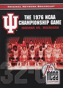 1976 NCAA Championship Game: Indiana Vs. Michigan - Baloncesto DVD - Imagen 1 de 1