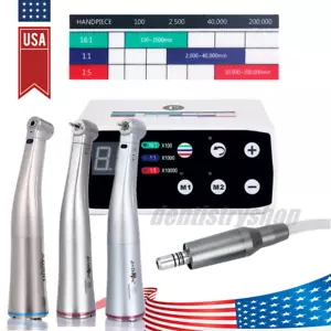 AZDENT Dental Electric Brushless LED Micro Motor /1:5 Increasing Contra Angle - Picture 1 of 26