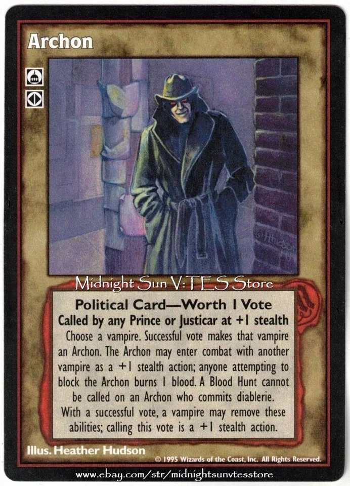 Archon Vampire: The Eternal Struggle V:TES VTES Vampire CCG - Image 1 of 1