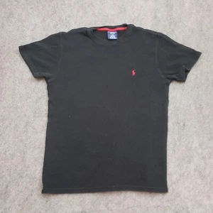 Polo Ralph Lauren Pyjama Oberteil Herren Medium schwarz rot Pony Shirt Nachtwäsche Erwachsene - Bild 1 von 9
