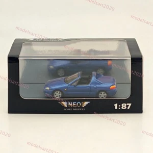 1/87 NEO SCALE MODELS CRX Blue Resin Car Limited Collection - Picture 1 of 4