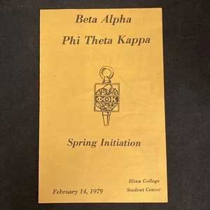 Beta Alpha Phi Theta Kappa Spring Initiation February 14, 1979 Blinn College TX - Picture 1 of 5