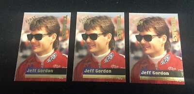 (3) 1995 TRAKS FIRST RUN JEFF GORDON CARDS # 58 - Image 1 of 2