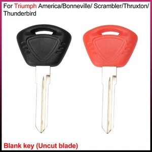 1 Pcs Blank key (Uncut blade) For Triumph America/Bonneville/ Scrambler/Thruxton - Picture 1 of 22