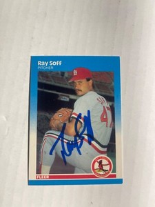 St Louis Cardinals RAY SOFF Signed Card