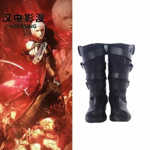 HZYM Dante DMC 5 Cosplay Devil May Cry V 5 Costume Boots Shoes Halloween Party - Picture 1 of 5