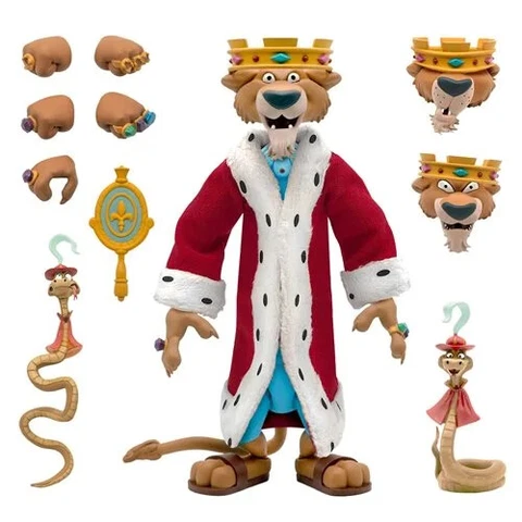 Super7 Disney NEW * Prince John & Sir Hiss * Robin Hood Ultimates Action Figure Cover