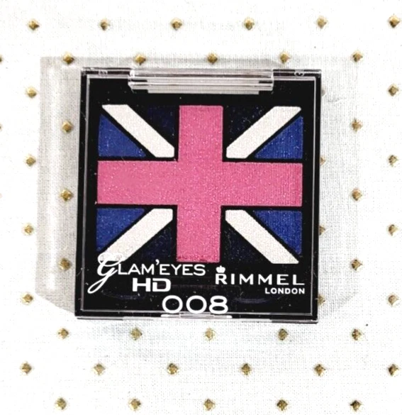 Rimmel London GLAM EYES TRIO EYE SHADOW Powder Eye Shadow ~008 TRUE UNION JACK~ - Image 1 of 1