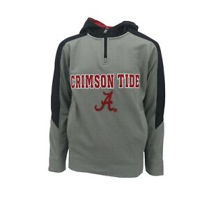 Alabama Crimson Tide NCAA Kids Youth Size Hooded Quarter Zip Sweatshirt New Tags