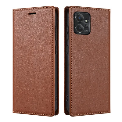 Funda tipo billetera de cuero abatible + protector de pantalla para Motorola Moto G Stylus 5G (2023) Foto 1 de 4