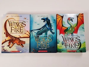 Wings Of Fire 3 Book Lot (Books 1 2 3) by Tui T. Sutherland Paperback 2014 - Picture 1 of 5