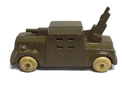 Vintge Barclay Slush Cast Armored Tank Car - Image 1 of 4