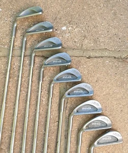 Ping Karsten IIIA 17-4 Black Dot Iron Set 3-S Steel Shafts Left Handed - Picture 1 of 24