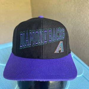 De colección Años 90 Gemelos Arizona Diamondbacks MLB Béisbol SnapBack Gorra Gorra Lana - Imagen 1 de 11