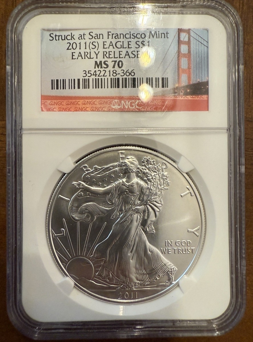 「訳あり」NGC MS70 2011 イーグル銀貨 EARLY RELEASES 訳あり」NGC MS70 2011 イーグル銀貨 EARLY RELEASES - メルカリ