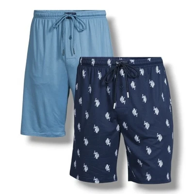 EE. UU. POLO ASSN. Pantalones Cortos para Dormir Ultra Suaves, Paquete de 2 Pares Talla 2xl Nuevo Conjunto Azul Para Hombre Foto 1 de 4