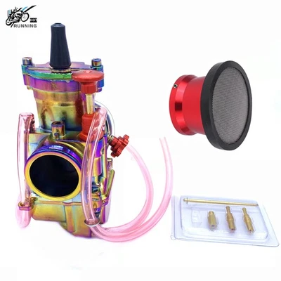 Carburador PWK32 y filtro de aire rojo para Yamaha YZ85 YZ100 YZ125 YZ175 YZ80 Foto 1 de 4