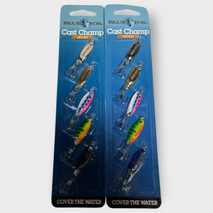 Blue fox cast champ spoons assortment kit  1/8oz 5 per pack cc18k5 LOT OF 2 New - Picture 1 of 3