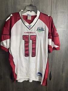 Vintage Reebok NFL Arizona Cardinals Larry Fitzgerald #11 Super Bowl Adult 50 - Picture 1 of 11