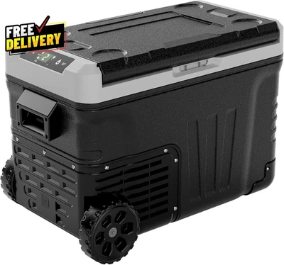 Refrigerador de 12 voltios 37QT (35L) refrigerador eléctrico congelador portátil 12V/24V DC 110... Foto 1 de 4