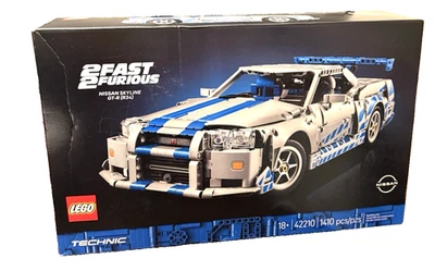 LEGO TECHNIC 2 FAST 2 FURIOUS NISSAN SKYLINE GT-R (R34) 1410 Pieces. 42210. NIB - Image 1 of 3
