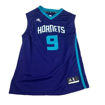 Adidas Charlotte Bobcats Hornets Jersey #9 NBA Gerald Henderson Youth Boys Large - Image 1 of 4