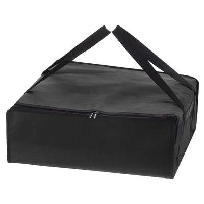 Insulated Pizza Bag, 1Pcs 20x20x6 Inches - Non-woven Fabrics Grocery Bag (Black) - Изображение 1 из 4