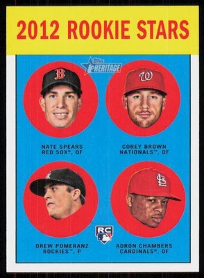 Topps Heritage Drew Pomeranz/Nate Spears #321 2012 Foto 1 de 2