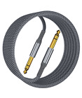 1/4 inch TRS Audio Cable 20FT,Straight 6.35mm Male Jack Balanced Stereo Cord,6.3