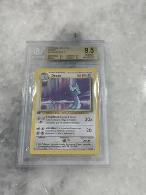 BGS 9.5 Draco Dragonair 18 Rare French Base 1st Edition 1999 Pokemon Gem Mint - Image 1 of 2