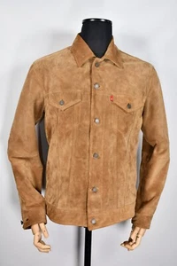 Chaqueta de camionero Levi’s Highland de cuero para hombre talla L - Imagen 1 de 14