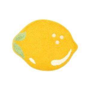 Fruit Bathroom Rugs, Cute Fruit Shaped Bath Mat Water Absorbent Non-Slip Lemon - Picture 1 of 7