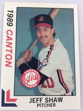 1989 Canton-Akron Indians-Eastern League-BEST Baseball Card-Jeff Shaw