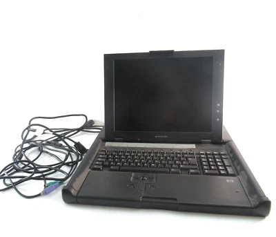 HP TFT5600 15" TFT LCD 1U Rackmount Console Monitor and Keyboard - 237259-006 - Image 1 of 4