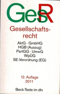 dtv - GesR Gesellschaftsrecht - 12. Auflage - 2011 - Picture 1 of 2
