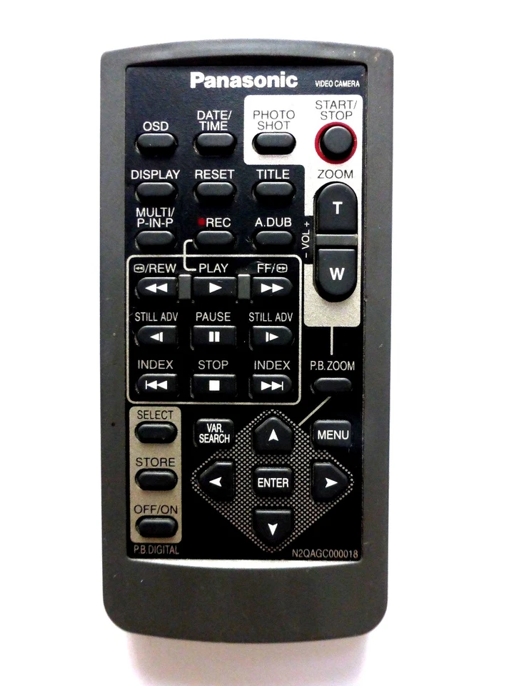 PANASONIC CAMCORDER REMOTE N2QAGC000018 for NVGS11 NVGS11EBS NVGS15EBS NVGS120EB - Image 1 of 1