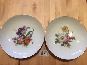 FORSTENBERG SEIT 1747 18.5 Cm plate X 2 ~ Floral ~West Germany ~ VGC - Picture 1 of 7