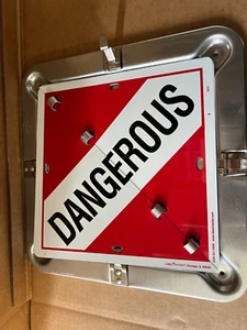 Labelmaster 8 Legend Hazmat Flip Placard System-Full Frame #81-8FO Spacemaster - Picture 1 of 13