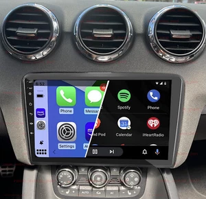 Radio de coche para Audi TT 2006-2014 9" Android 14 WIFI Bluetooth FM SWC GPS Navi - Imagen 1 de 20