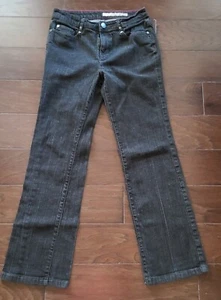 DKNY Jeans Black Midrise Straight Leg Rayon Nylon Pants Women's Size 6, 28x29 - Picture 1 of 9