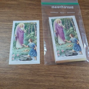 Saint Raphael the Archangel w/Prayer to St. Raphael 40 lot Paperstock Holy Card - Picture 1 of 6