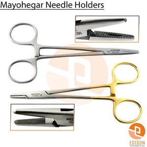 Dental Mayo Hegar Needle Holders Surgical Forceps Suture Holding Pliers Locking - Bild 1 von 4