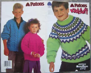 Patons 1992 Kidstuff Knitting Pattern Booklet #675DD - Picture 1 of 5