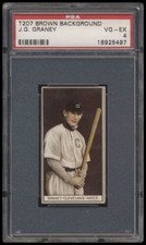 1912 T207 BROWN BACKGROUND J.G. GRANEY  PSA 4 Recruit Back Factory 240