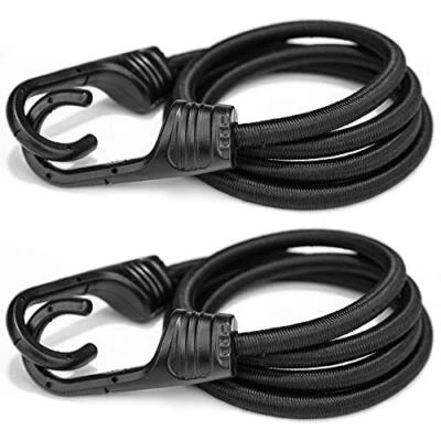 ZHOUBIN 48 Inch Black Bungee Cords with  Assorted Sizes , Number of Itemss  - Image 1 of 4