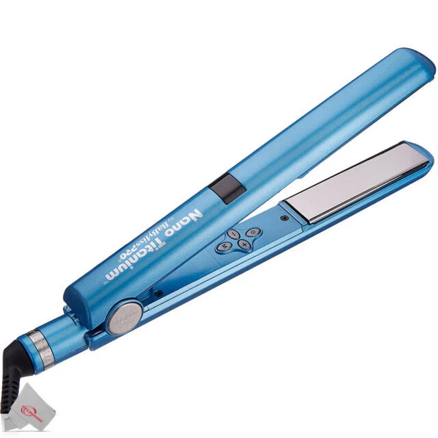 BaBylissPRO Nano Titanium 450°F 1" Digital Straightener - Blue