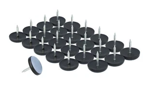 24 x Teflongleiter mit Nagel 19 mm PTFE Möbelgleiter Stuhlgleiter für Holzstühle - Bild 1 von 3