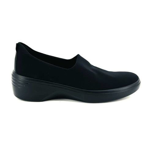 Scarpe mocassini donna 8 8 5 39 Ecco Soft 7 tessuto nero zeppa casual slip on